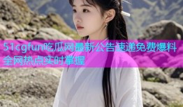 51cgfun吃瓜网最新公告速递免费爆料全网热点实时掌握