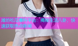 潍坊吃瓜爆料平台：揭秘生活八卦，快速获取热点新闻