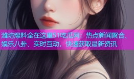 潍坊爆料全在这里51吃瓜网：热点新闻聚合、娱乐八卦、实时互动，快速获取最新资讯