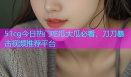 51cg今日热门吃瓜大瓜必看，刀刀暴击视频推荐平台
