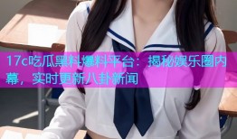 17c吃瓜黑料爆料平台：揭秘娱乐圈内幕，实时更新八卦新闻