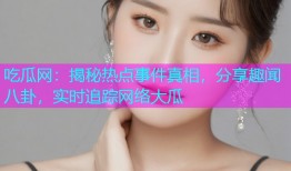 吃瓜网：揭秘热点事件真相，分享趣闻八卦，实时追踪网络大瓜