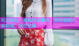 吃瓜网站：揭秘热点事件，实时追踪八卦新闻，尽在这里