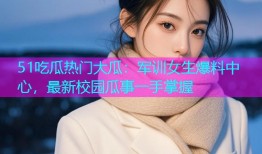 51吃瓜热门大瓜：军训女生爆料中心，最新校园瓜事一手掌握