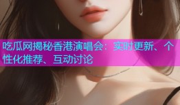 吃瓜网揭秘香港演唱会：实时更新、个性化推荐、互动讨论