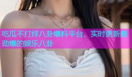 吃瓜不打烊八卦爆料平台，实时更新最劲爆的娱乐八卦