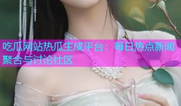 吃瓜网站热瓜生成平台：每日热点新闻聚合与讨论社区
