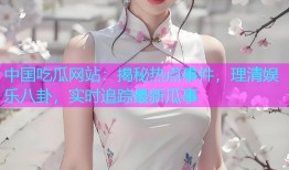 中国吃瓜网站：揭秘热点事件，理清娱乐八卦，实时追踪最新瓜事