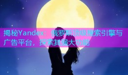 揭秘Yandex：俄罗斯顶级搜索引擎与广告平台，探索其强大功能