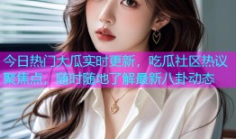 今日热门大瓜实时更新，吃瓜社区热议聚焦点，随时随地了解最新八卦动态