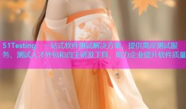 51Testing：一站式软件测试解决方案，提供离岸测试服务、测试人才外包和自主研发工具，助力企业提升软件质量