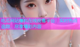 吃瓜网站爆料在线观看平台：实时热点追踪，尽享精彩内容