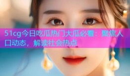 51cg今日吃瓜热门大瓜必看：聚焦人口动态，解读社会热点
