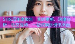 51吃瓜年度报告：实时更新、深度分析、社交互动，一站式娱乐资讯平台