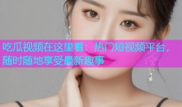 吃瓜视频在这里看：热门短视频平台，随时随地享受最新趣事