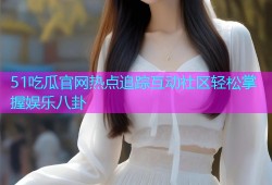 51吃瓜官网热点追踪互动社区轻松掌握娱乐八卦