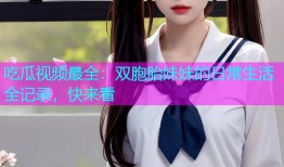 吃瓜视频最全：双胞胎妹妹的日常生活全记录，快来看