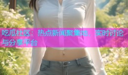 吃瓜社区：热点新闻聚集地，实时讨论与分享平台