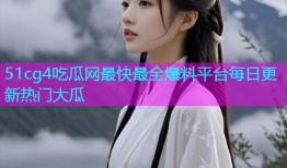 51cg4吃瓜网最快最全爆料平台每日更新热门大瓜