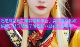 吃瓜网站热门事件聚焦平台，实时更新热点新闻，随时随地了解最新八卦和社会热点