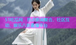 51吃瓜网：热点新闻聚合、社区互动、娱乐八卦直播平台