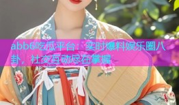 abb6吃瓜平台：实时爆料娱乐圈八卦，社交互动尽在掌握