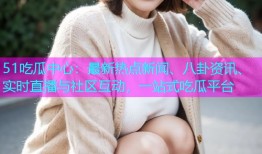 51吃瓜中心：最新热点新闻、八卦资讯、实时直播与社区互动，一站式吃瓜平台