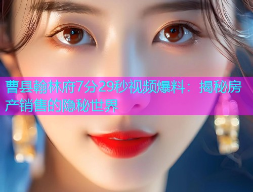 曹县翰林府7分29秒视频爆料：揭秘房产销售的隐秘世界